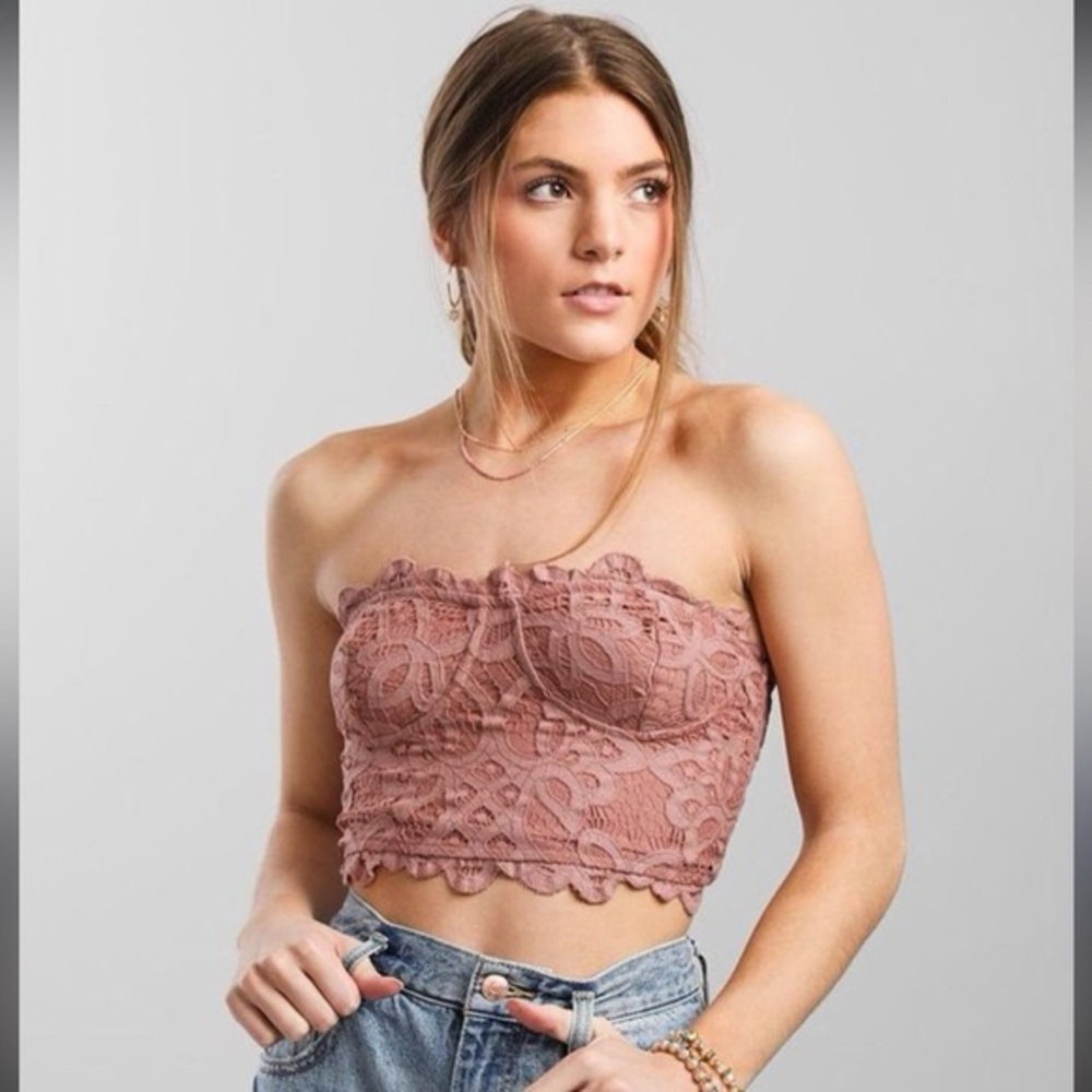 Free People Adella Corset Bralette in blush